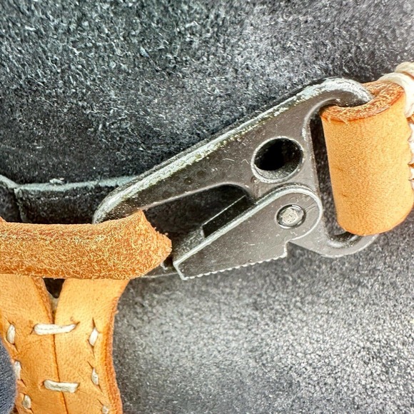 We The Free People Reya Women's Black Leather Harness Ankle Boots Sz 9-9.5 - Picture 6 of 16